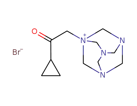 1-(2-cyclopropyl-2-oxoethyl)-3,5,7-triaza-1-azoniatricyclo[3.3.1.13,7]decane bromide