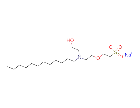 2-{2-[dodecyl-(2-hydroxy-ethyl)-amino]-ethoxy}-ethanesulfonic acid ; sodium-salt