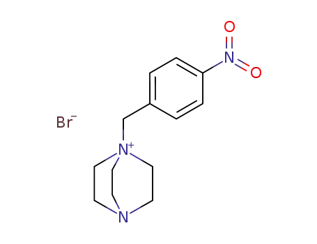 Molecular Structure of 136497-64-8 (4-Aza-1-azoniabicyclo[2.2.2]octane, 1-[(4-nitrophenyl)methyl]-, bromide)