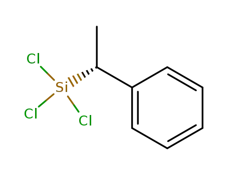 Molecular Structure of 38053-75-7 (Silane, trichloro[(1R)-1-phenylethyl]-)