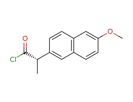 Molecular Structure of 51091-84-0 ((S)-(+)-Naproxen chloride)