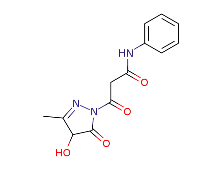 3-(4-Hydroxy-3-methyl-5-oxo-4,5-dihydro-pyrazol-1-yl)-3-oxo-N-phenyl-propionamide