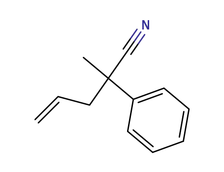 Molecular Structure of 104367-49-9 (2-METHYL-2-PHENYL-PENT-4-ENENITRILE)