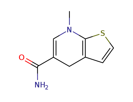 Molecular Structure of 108460-23-7 (Thieno[2,3-b]pyridine-5-carboxamide, 4,7-dihydro-7-methyl-)