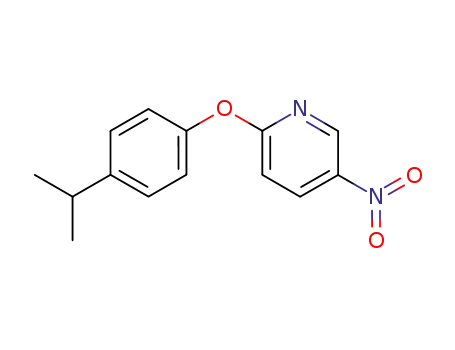 Molecular Structure of 76893-56-6 (2-(4-Isopropyl-phenoxy)-5-nitro-pyridine)