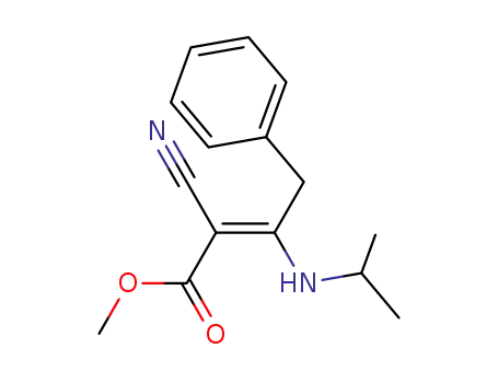 methyl 2-cyano-3-(isopropylamino)-4-phenylbut-2-enoate