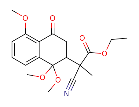 Ethyl 2-(1,1,5-Trimethoxy-4-oxo-1,2,3,4-tetrahydro-2-naphthyl)-2-cyanopropionate