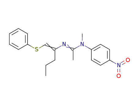 N-methyl-N-(4-nitrophenyl)-N'-<1-(phenylthio)pent-1-en-2-yl>acetamidine