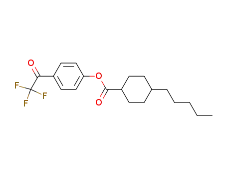 Molecular Structure of 136101-38-7 (Cyclohexanecarboxylic acid, 4-pentyl-, 4-(trifluoroacetyl)phenyl ester,
trans-)
