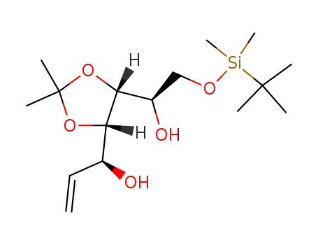 (4R,5S)-(+)-1-[4-[2-(tert-butyldimethylsilyloxy)-1-hydroxyethyl]-2,2-dimethyl-1,3-dioxolan-5-yl]-(S)-propen-1-ol