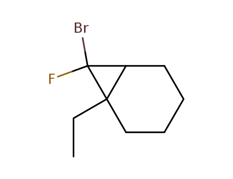 7-Brom-1-ethyl-7-fluorbicyclo<4.1.0>heptan