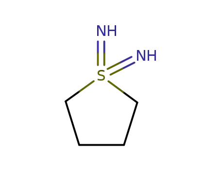Molecular Structure of 53245-06-0 (TETRAHYDROTHIOPHENE-1,1-DIYLIDENEDIAMINE)