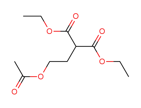 Molecular Structure of 110281-43-1 (Propanedioic acid, [2-(acetyloxy)ethyl]-, diethyl ester)
