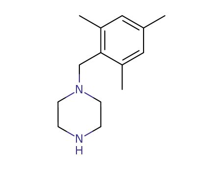 Molecular Structure of 41717-26-4 (1-(2 4 6-TRIMETHYLBENZYL)PIPERAZINE)