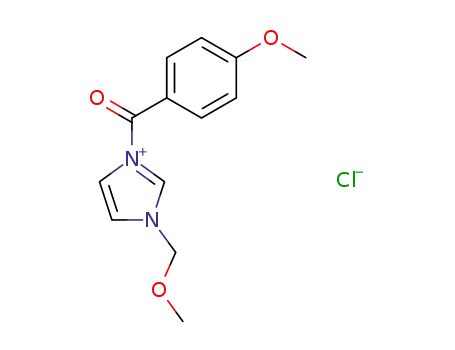 1-(p-methoxybenzoyl)-3-methoxymethylimidazolium chloride