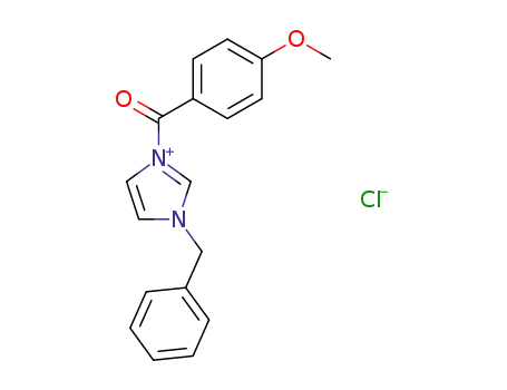 1-(p-methoxybenzoyl)-3-benzylimidazolium chloride