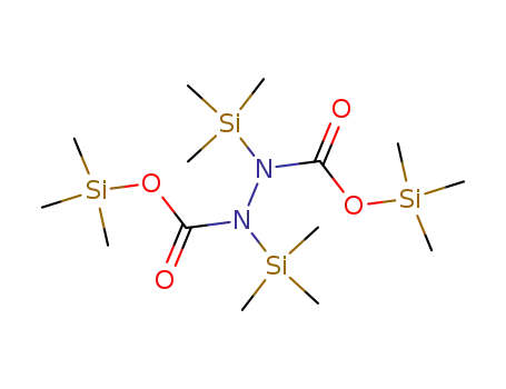 Molecular Structure of 114518-51-3 (1,2-Hydrazinedicarboxylic acid, 1,2-bis(trimethylsilyl)-, bis(trimethylsilyl)
ester)