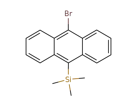 Molecular Structure of 89811-60-9 (Silane, (10-bromo-9-anthracenyl)trimethyl-)
