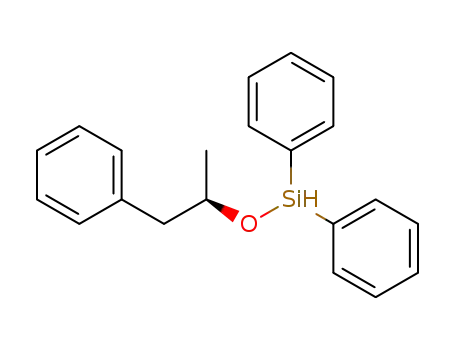 Molecular Structure of 90472-61-0 (Silane, (1-methyl-2-phenylethoxy)diphenyl-, (R)-)