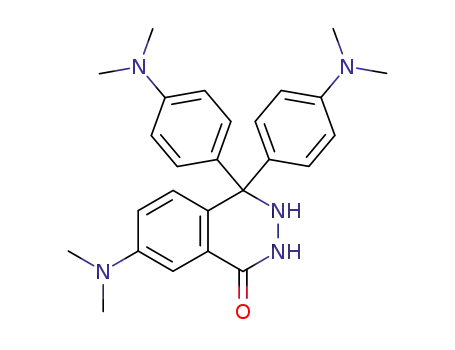 Molecular Structure of 76339-00-9 (7-(dimethylamino)-4,4-bis[4-(dimethylamino)phenyl]-3,4-dihydrophthalazin-1(2H)-one)