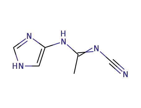 N-cyano-N'-(imidazol-4-yl)acetamidine