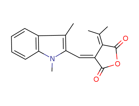 2,5-Furandione, 3-[(1,3-dimethyl-1H-indol-2-yl)methylene]dihydro-4-(1-methylethylidene) -, (E)-