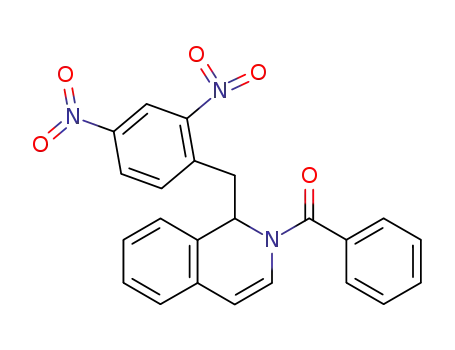 Molecular Structure of 94170-02-2 (Isoquinoline, 2-benzoyl-1-[(2,4-dinitrophenyl)methyl]-1,2-dihydro-)