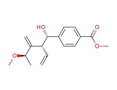 4-((1S,2R,4R)-1-Hydroxy-4-methoxy-3-methylene-2-vinyl-pentyl)-benzoic acid methyl ester