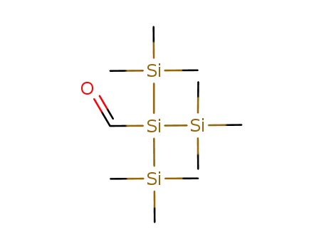 Molecular Structure of 112044-12-9 (2-Trisilanecarboxaldehyde, 1,1,1,3,3,3-hexamethyl-2-(trimethylsilyl)-)