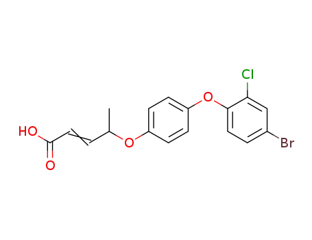 4-[4-(2-chloro-4-bromophenoxy)phenoxy](2)-pentenoic acid