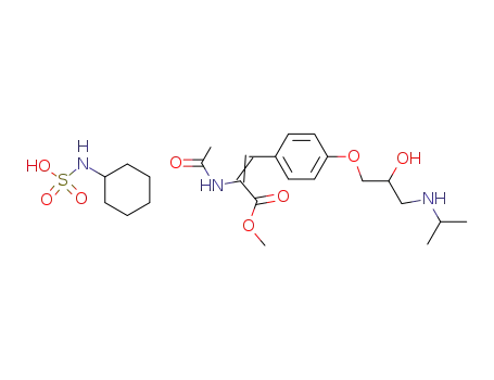 (Z)-2-Acetylamino-3-[4-(2-hydroxy-3-isopropylamino-propoxy)-phenyl]-acrylic acid methyl ester; compound with cyclohexyl-sulfamic acid