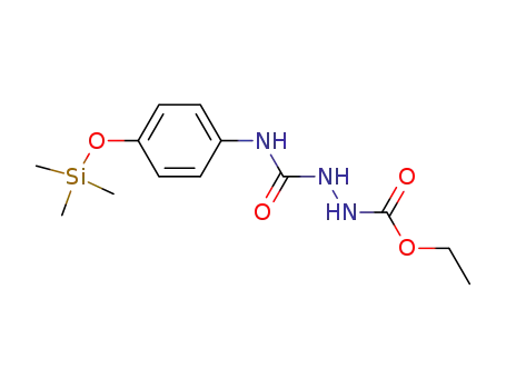 1-(Ethoxycarbonyl)-4-<4-(trimethylsilyloxy)phenyl>semicarbazid