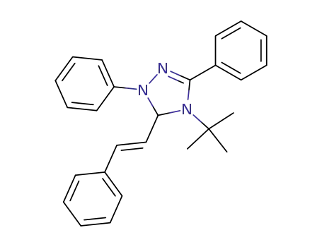 1H-1,2,4-Triazole,
4-(1,1-dimethylethyl)-4,5-dihydro-1,3-diphenyl-5-(2-phenylethenyl)-, (E)-