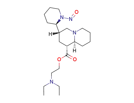 (1R,3S,9aS)-3-((R)-1-Nitroso-piperidin-2-yl)-octahydro-quinolizine-1-carboxylic acid 2-diethylamino-ethyl ester