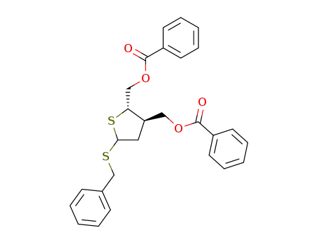 Benzyl 5-O-benzoyl-3-C-<(benzoyloxy)methyl>-2,3-dideoxy-1,4-dithio-D-erythro-pentofuranoside