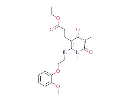 E-ethyl <6-<2-(2-methoxyphenoxy)ethylamino>-1,3-dimethyl-2,4(1H,3H)-dioxo-5-pyrimidinylacrylate>