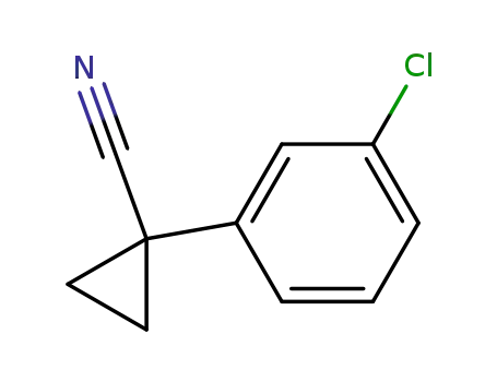Molecular Structure of 124276-32-0 (1-(3-CHLORO-PHENYL)-CYCLOPROPANECARBONITRILE)