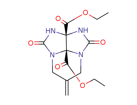 6-Methylene-1,4-dioxo-hexahydro-2,3,4a,7a-tetraaza-cyclopenta[cd]indene-2a,7b-dicarboxylic acid diethyl ester