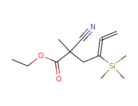 2-Cyano-2-methyl-4-trimethylsilanyl-hexa-4,5-dienoic acid ethyl ester