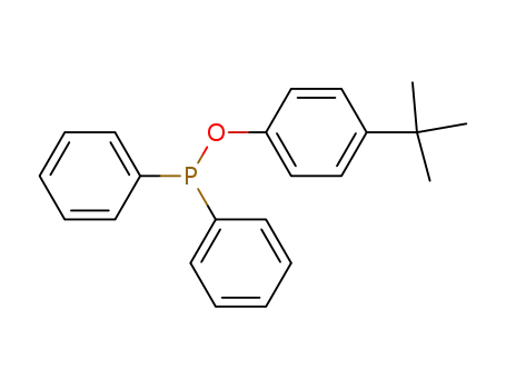 Molecular Structure of 175477-25-5 (Phosphinous acid, diphenyl-, 4-(1,1-dimethylethyl)phenyl ester)