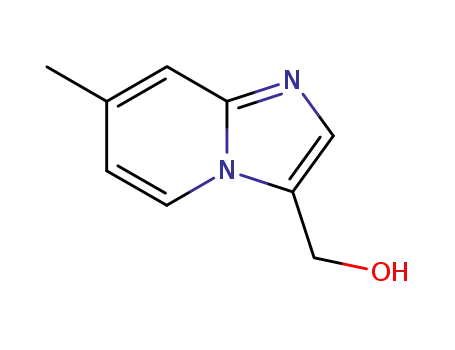Molecular Structure of 29096-61-5 (Imidazo[1,2-a]pyridine-3-methanol, 7-methyl-)