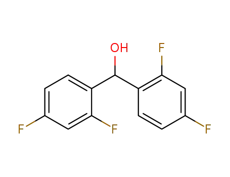 Molecular Structure of 182192-99-0 (Benzenemethanol, a-(2,4-difluorophenyl)-2,4-difluoro-)