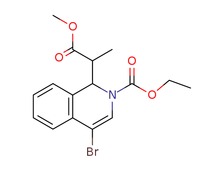 4-Bromo-1-(1-methoxycarbonyl-ethyl)-1H-isoquinoline-2-carboxylic acid ethyl ester