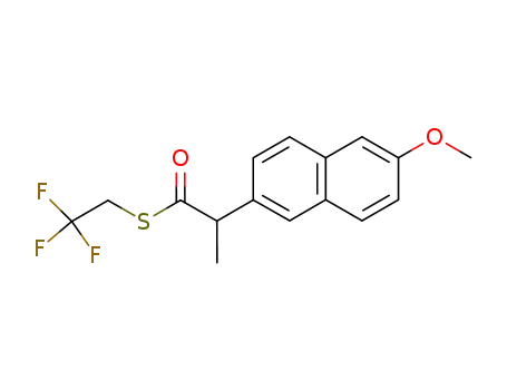 2-(6-Methoxy-naphthalen-2-yl)-thiopropionic acid S-(2,2,2-trifluoro-ethyl) ester