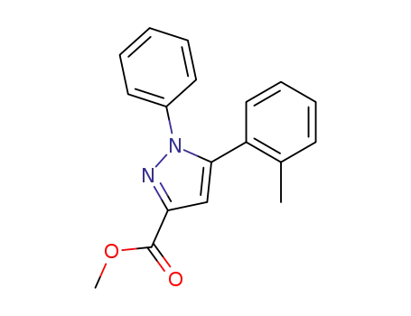 methyl 5-(2-methylphenyl)-1-phenylpyrazole-3-carboxylate