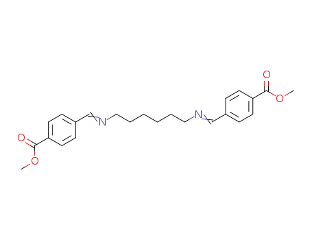 Molecular Structure of 106872-64-4 (Benzoic acid, 4,4'-[1,6-hexanediylbis(nitrilomethylidyne)]bis-, dimethyl
ester)