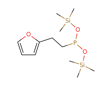 bis(trimethylsilyl) 2-(2-furyl)ethylphosphonite