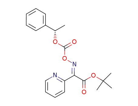 t-butyl α-anti-{[(S)-α-methylbenzyl]carbamoyl}oximino-α-(2-pyridyl)acetate