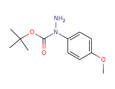 Molecular Structure of 380383-75-5 (Hydrazinecarboxylic acid, 1-(4-methoxyphenyl)-, 1,1-dimethylethyl ester)