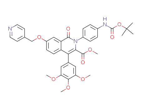 methyl 2-[(4-tert-butoxycarbonylamino)phenyl]-1,2-dihydro-1-oxo-7-(4-pyridylmethoxy)-4-(3,4,5-trimethoxyphenyl)-3-isoquinolinecarboxylate